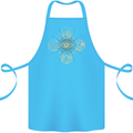 Celestial Elements Astrology Star Sign Cotton Apron 100% Organic Turquoise