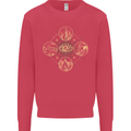 Celestial Elements Astrology Star Sign Kids Sweatshirt Jumper Heliconia