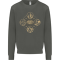 Celestial Elements Astrology Star Sign Kids Sweatshirt Jumper Storm Grey