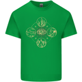 Celestial Elements Astrology Star Sign Kids T-Shirt Childrens Irish Green