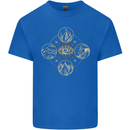 Celestial Elements Astrology Star Sign Kids T-Shirt Childrens Royal Blue
