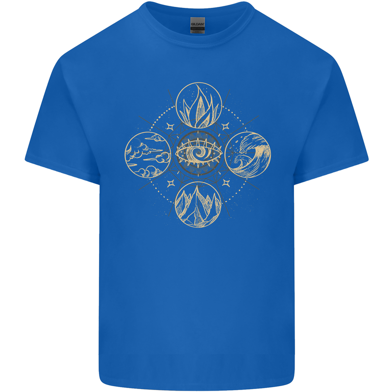 Celestial Elements Astrology Star Sign Kids T-Shirt Childrens Royal Blue