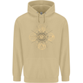 Celestial Elements Astrology Star Sign Mens 80% Cotton Hoodie Sand