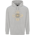 Celestial Elements Astrology Star Sign Mens 80% Cotton Hoodie Sports Grey