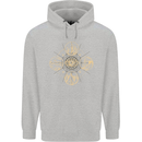 Celestial Elements Astrology Star Sign Mens 80% Cotton Hoodie Sports Grey