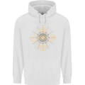 Celestial Elements Astrology Star Sign Mens 80% Cotton Hoodie White