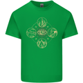 Celestial Elements Astrology Star Sign Mens Cotton T-Shirt Tee Top Irish Green