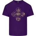 Celestial Elements Astrology Star Sign Mens Cotton T-Shirt Tee Top Purple