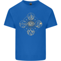 Celestial Elements Astrology Star Sign Mens Cotton T-Shirt Tee Top Royal Blue