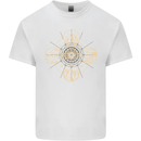 Celestial Elements Astrology Star Sign Mens Cotton T-Shirt Tee Top White