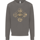 Celestial Elements Astrology Star Sign Mens Sweatshirt Jumper Charcoal