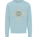 Celestial Elements Astrology Star Sign Mens Sweatshirt Jumper Light Blue