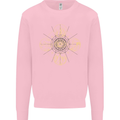 Celestial Elements Astrology Star Sign Mens Sweatshirt Jumper Light Pink