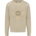Celestial Elements Astrology Star Sign Mens Sweatshirt Jumper Sand