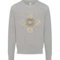 Celestial Elements Astrology Star Sign Mens Sweatshirt Jumper Sports Grey