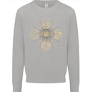 Celestial Elements Astrology Star Sign Mens Sweatshirt Jumper Sports Grey