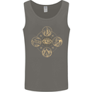 Celestial Elements Astrology Star Sign Mens Vest Tank Top Charcoal