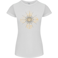 Celestial Elements Astrology Star Sign Womens Petite Cut T-Shirt White