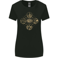 Celestial Elements Astrology Star Sign Womens Wider Cut T-Shirt Black