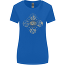 Celestial Elements Astrology Star Sign Womens Wider Cut T-Shirt Royal Blue