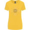 Celestial Elements Astrology Star Sign Womens Wider Cut T-Shirt Yellow
