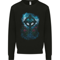 Celtic Cross in a Gothic Graveyard Kids Sweatshirt Jumper Black