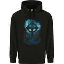 Celtic Cross in a Gothic Graveyard Mens 80% Cotton Hoodie Black