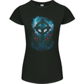 Celtic Cross in a Gothic Graveyard Womens Petite Cut T-Shirt Black