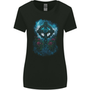 Celtic Cross in a Gothic Graveyard Womens Wider Cut T-Shirt Black