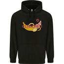 Censored Banana Funny Rude Sexy Mens 80% Cotton Hoodie Black