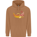Censored Banana Funny Rude Sexy Mens 80% Cotton Hoodie Caramel Latte