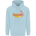 Censored Banana Funny Rude Sexy Mens 80% Cotton Hoodie Light Blue