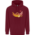 Censored Banana Funny Rude Sexy Mens 80% Cotton Hoodie Maroon