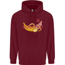 Censored Banana Funny Rude Sexy Mens 80% Cotton Hoodie Maroon