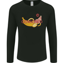Censored Banana Funny Rude Sexy Mens Long Sleeve T-Shirt Black