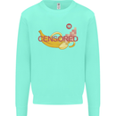 Censored Banana Funny Rude Sexy Mens Sweatshirt Jumper Peppermint