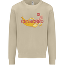 Censored Banana Funny Rude Sexy Mens Sweatshirt Jumper Sand