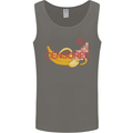 Censored Banana Funny Rude Sexy Mens Vest Tank Top Charcoal