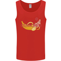 Censored Banana Funny Rude Sexy Mens Vest Tank Top Red