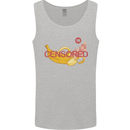 Censored Banana Funny Rude Sexy Mens Vest Tank Top Sports Grey