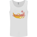 Censored Banana Funny Rude Sexy Mens Vest Tank Top White