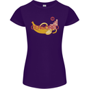 Censored Banana Funny Rude Sexy Womens Petite Cut T-Shirt Purple