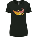 Censored Banana Funny Rude Sexy Womens Wider Cut T-Shirt Black