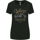 Challenge Legend Custom Chopper Motorbike Womens Wider Cut T-Shirt Black