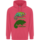 Chameleoff Chameleon Funny Off On Childrens Kids Hoodie Heliconia