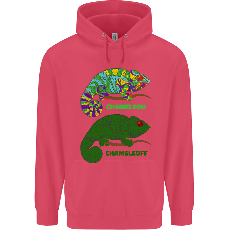 Chameleoff Chameleon Funny Off On Childrens Kids Hoodie Heliconia