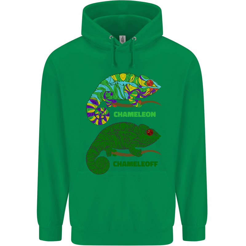 Chameleoff Chameleon Funny Off On Childrens Kids Hoodie Irish Green