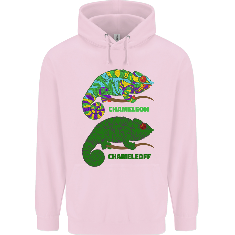 Chameleoff Chameleon Funny Off On Childrens Kids Hoodie Light Pink