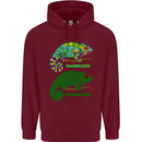 Chameleoff Chameleon Funny Off On Childrens Kids Hoodie Maroon