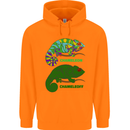 Chameleoff Chameleon Funny Off On Childrens Kids Hoodie Orange